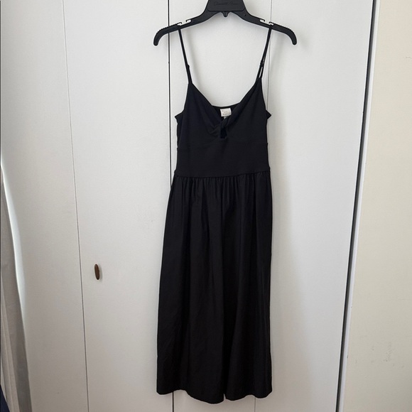 a new day Dresses & Skirts - Black Twist Front Midi Dress Adjustable Straps
